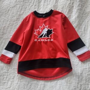 Nike Red and Black Kids Hockey Jersey